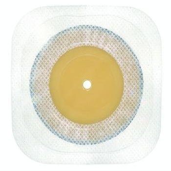 ConvaTec 411642 Little Ones Two-Piece Adhesive Coupling Technology Skin Barrier with Cut-to-Fit Opening, Fabric Collar, White, 1/5" - 1-1/4" Stoma Opening, Pack of 5