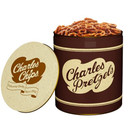 Charles Chips Mini Twist Pretzel Tin