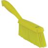 Vikan 45876 Bench Cleaning Brush, Polypropylene/Polyester Soft Bristle Dustpan Brush & Sweeper With Handle, 14-Inch, Yellow