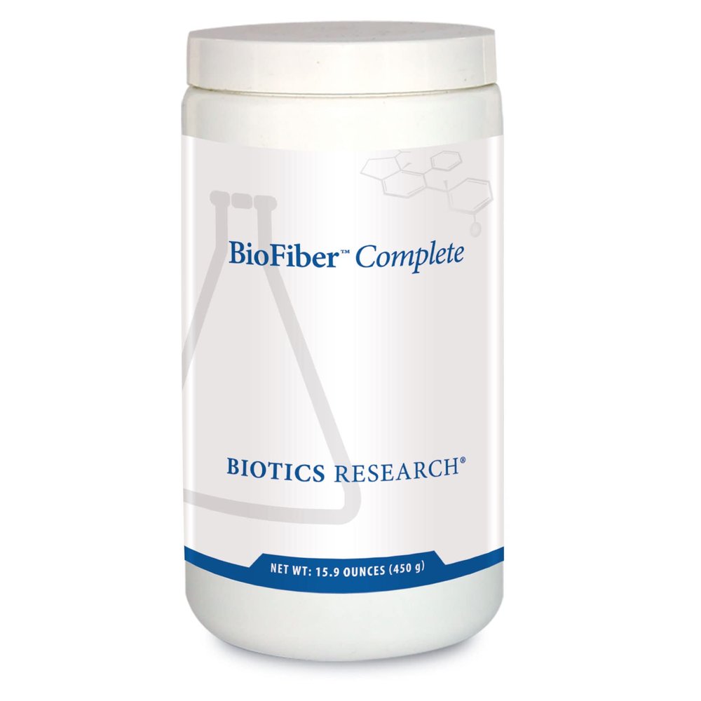 Biotics Research BioFiber Complete - 10 Whole Food Fibers (Organic & Non-GMO), 5g of Fiber Per Serving, Easy-to-Mix Powder, Prebiotic Gut Support 15.9 Oz