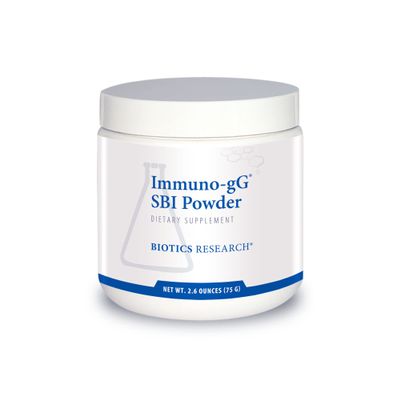 BIOTICS RESEARCH Immuno-gG SBI Powder Easy-to-Mix Powder Formula, Ultimate IgG, Complete Gut Health and Immune Support, Dairy Free, Immunoglobulin Concentrate - 2.6 Oz