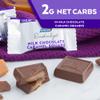Atkins Milk Choco Caramel Squares. Delicious Low-Sugar Treats with Choco and Caramel. (15 Pieces) view 3
