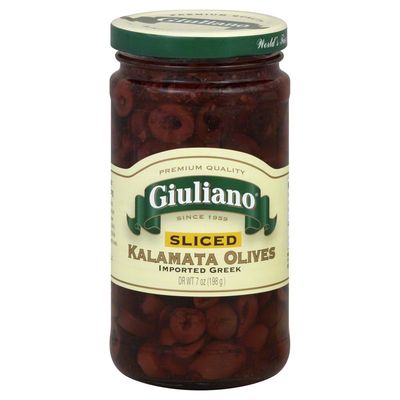 Giuliano Sliced Kalamata Olives 7.0 OZ (Pack of 2)