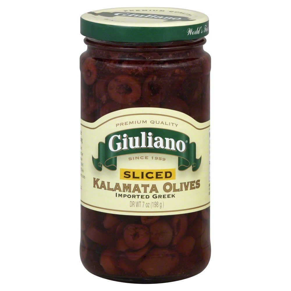 Giuliano Sliced Kalamata Olives 7.0 OZ (Pack of 2)