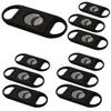 10 Pack - Basic Black Dual Blade Guillotine Cigar Cutter view 1