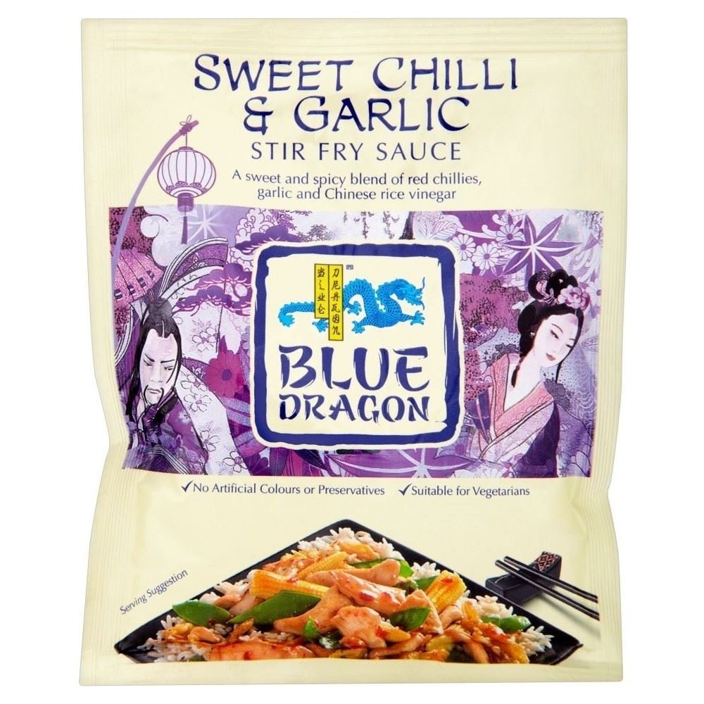 Blue Dragon Stir Fry Sauce - Sweet Chilli & Garlic (120g) - Pack of 6