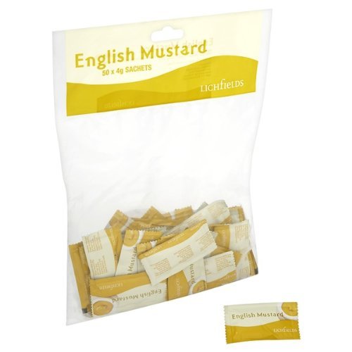 Lichfields English Mustard 50 X 4G Sachets (Pack Of 8 X 50X4G)
