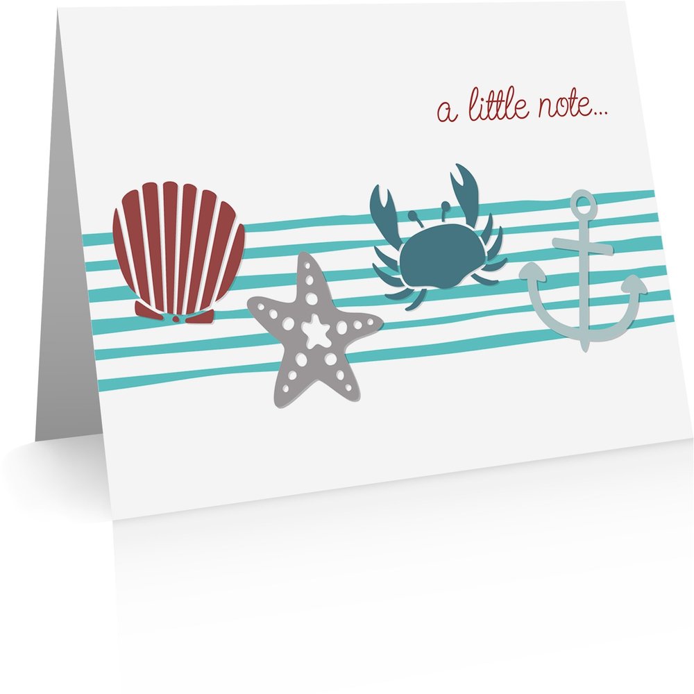 Sea Shore Note Cards (24 Cards and Envelopes) Sea Shore Cards
