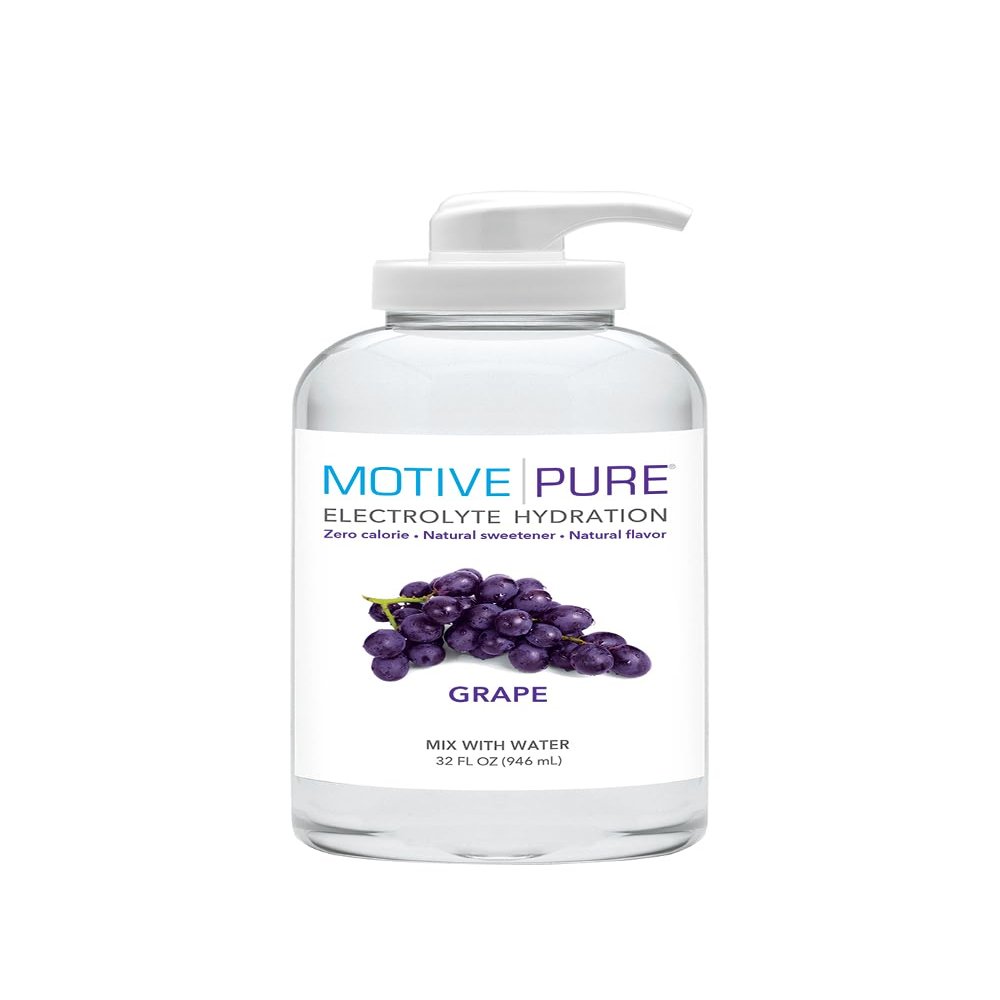 MOTIVE PURE Electrolyte Hydration, Grape, 32 oz Pump Bottle