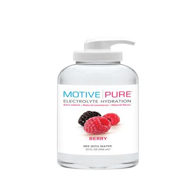 MOTIVE PURE Electrolyte Hydration, Berry, 32 oz Pump Bottle