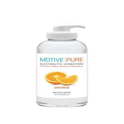 MOTIVE PURE Electrolyte Hydration, Orange, 32 oz Pump Bottle