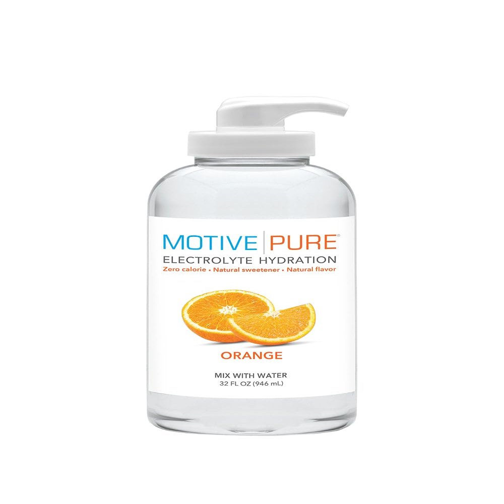 MOTIVE PURE Electrolyte Hydration, Orange, 32 oz Pump Bottle