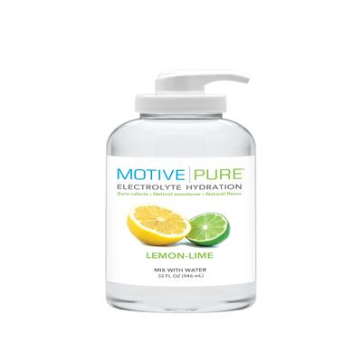 MOTIVE PURE Electrolyte Hydration, Lemon-Lime, 32 oz Pump Bottle