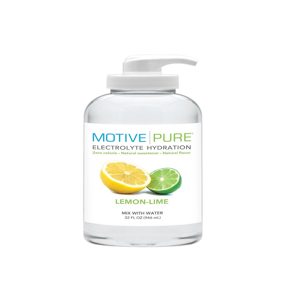 MOTIVE PURE Electrolyte Hydration, Lemon-Lime, 32 oz Pump Bottle