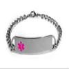 Allergic to BACTRIM Medical ID Alert Bracelet with Embossed Emblem from Stainless Steel. D-Style, Premium Series. view 1