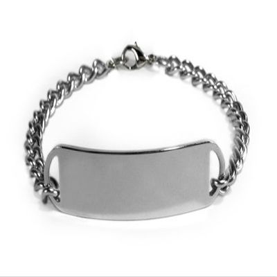 Allergic to DEMEROL Medical ID Alert Bracelet with Embossed Emblem from Stainless Steel. D-Style, Premium Series.