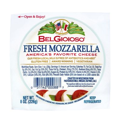 Belgioioso Cheese ball mozzarella fresh 8.0 OZ(Pack of 6)
