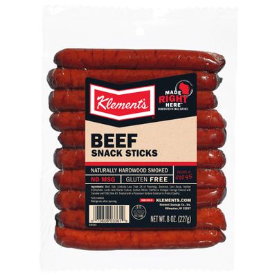 Klements Snack Sticks 8oz (Beef)