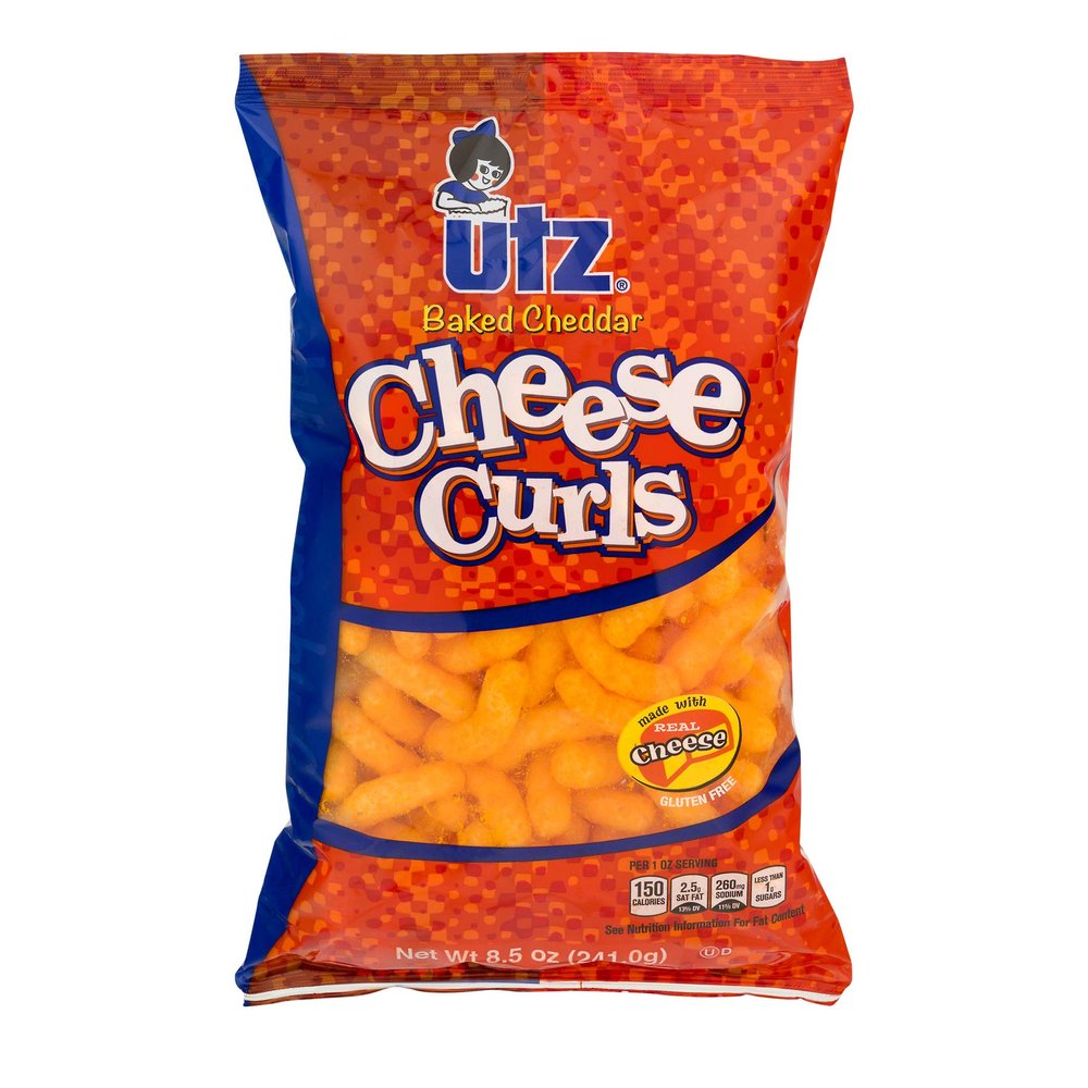 UTZ Baked Cheese Curls, 8.5 Oz Pack of 5