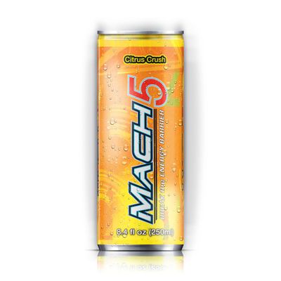 Mach 5 Energy Drink - Citrus Crush 8.4 Oz Case of 24