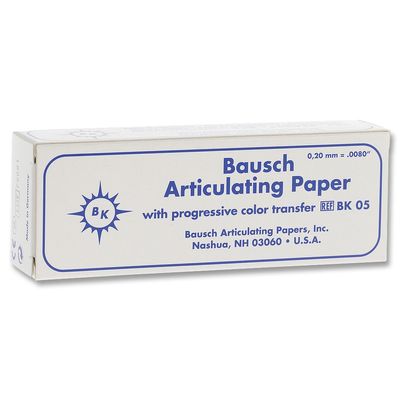 Bausch Articulating Paper 200u (.008") Blue booklets BK-05 (300)