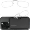 ThinOptics unisex-adult Reading Glasses + Black Universal Pod Case | Clear Frames, 1.50 Strength Readers Clear Frames / Black Case, 44 mm view 1