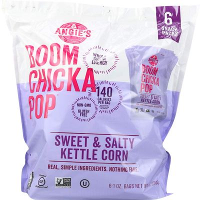 Angie's Kettle Corn Popcorn Sweet N Salty 6Ct 6 Oz (Pack Of 8)8