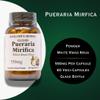 Pueraria Mirifica | 550 mg Per Capsule | Promotes Natural Beauty, Skin Elasticity & Hair Health | 60 Veggie Capsules | Non-GMO | Stearate Free | Glass Bottle view 4
