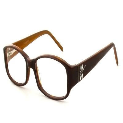 Calabria Viv 681 Designer Reading Glasses in Brown ; +0.50