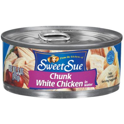 Sweet Sue Canned Chicken Breast with Rib Meat in Water, 5 oz