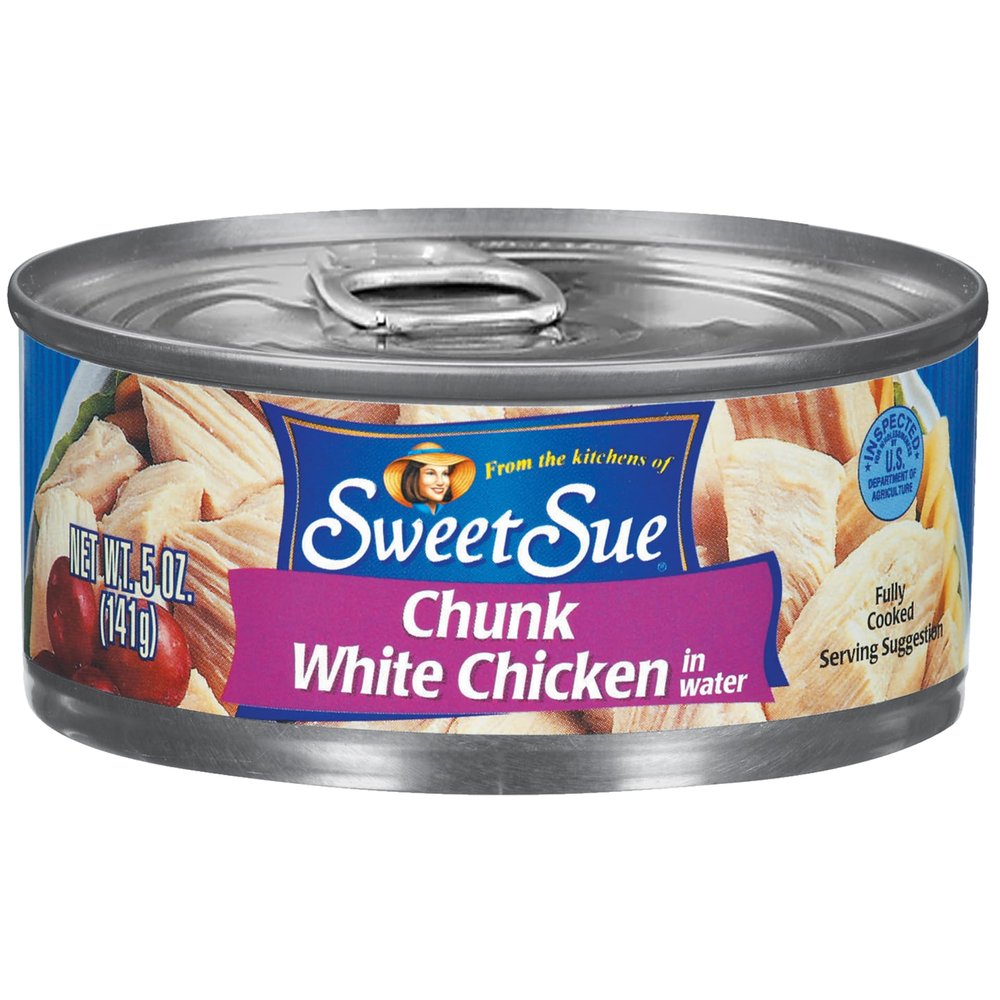 Sweet Sue Canned Chicken Breast with Rib Meat in Water, 5 oz