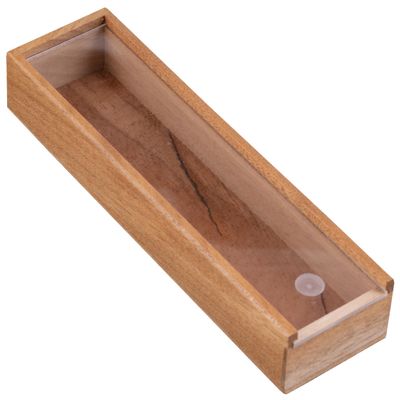 Prestige Import Group - Promotional 2 Cigar Wooden Storage Box w/Sliding Top - General Purpose Storage - 1 Piece