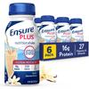 Ensure Plus Vanilla Nutrition Shake | Meal Replacement Shake | Ready To Drink | 16g Protein and 27 Vitamins and Minerals | 8 fl oz - 6 Pack view 1
