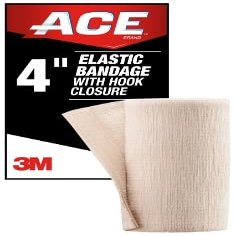 ACE Elastic Bandage w/ Hook Closure 207604, 4 Inch (sold per case of 72 rolls)