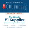 Capsuline Size 4 Empty Gelatin Capsules, Black/Clear - 1000 Count | Gluten Free, Kosher, Non-GMO Certified | Pure Bovine Pill Caps for DIY Supplement Filling view 3