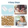 Capsuline Size 4 Empty Gelatin Capsules, Black/Clear - 1000 Count | Gluten Free, Kosher, Non-GMO Certified | Pure Bovine Pill Caps for DIY Supplement Filling view 4