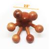 Spider-Shape 6 Legs Full Body Wooden Massager Handheld Stick for Muscle Cellulite Trigger Point Rosewood Thailand view 3