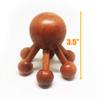 Spider-Shape 6 Legs Full Body Wooden Massager Handheld Stick for Muscle Cellulite Trigger Point Rosewood Thailand view 4