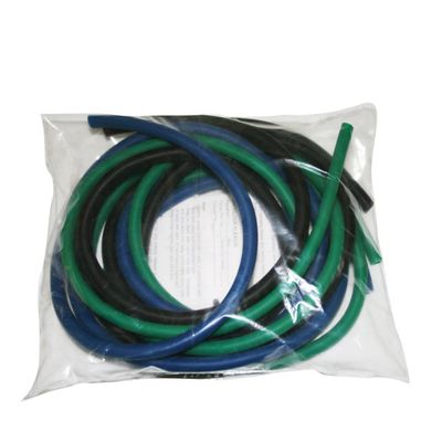 CanDo 10-5688 Latex-Free Exercise Tubing in PEP Pack, Moderate, Green/Blue/Black