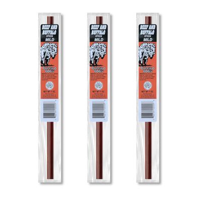 Buffalo Bob's Mild Buffalo Meat Stick 3 Pack