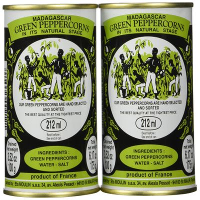 Madagascar Green Peppercorns in Brine - Pack 2