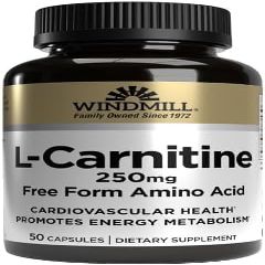 Windmill L-Carnitine 250 mg Capsules - 50 ea by WINDMILL
