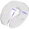 PCP Raised Toilet Seat Cushion, 2" High Padded Comfort Support, Universal Fit, Portable with Adjustable Fastening Straps view 3