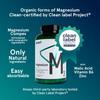 Puori Magnesium Complex Supplement - High Absorption Magnesium Taurinate & Gluconate, Zinc, Vitamin B6 & Malic Acid for Sleep Support, Immune & Bone Health & Muscle Recovery - 240 Vegan Capsules view 2
