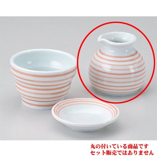 Buckwheat Supplies, Akakomasuji Soba Tokuri [3.2 x 2.6 inches (8.2 x 6.7 cm) (200cc)] Earth/Japanese Tableware, Sake Ceremony, Ryokan, Commercial Use