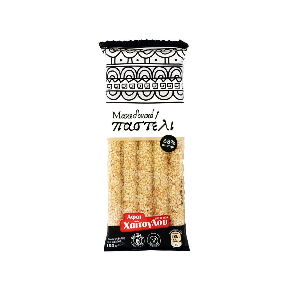 Greek Sesame Snack Bars (Pasteli) 100g 3.52 Oz