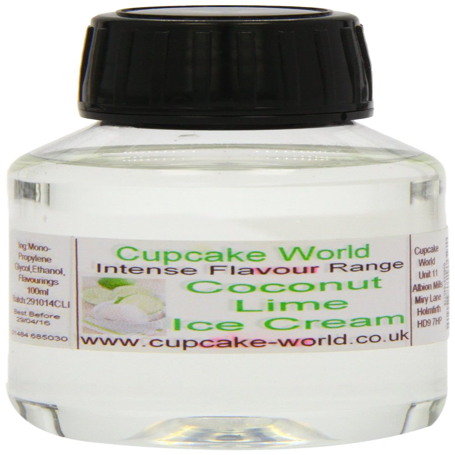 Cupcake World Coconut and Lime Ice Cream Intense Food Flavouring 100 ml