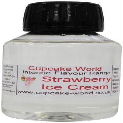Cupcake World Strawberry Ice Cream Intense Food Flavouring 100 ml