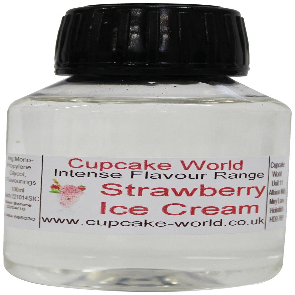 Cupcake World Strawberry Ice Cream Intense Food Flavouring 100 ml