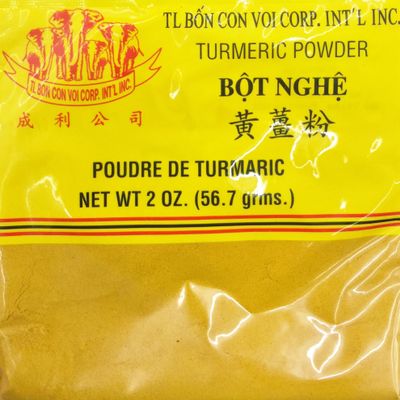 2oz Turmeric Powder Bot Nghe by TL Bon Con Voi Corp (2 Packets Per Order)